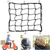 KANOSON Ragno Moto Elastico 40 X 40, Rete Elastica con 6 Ganci per Moto, Nero Ragno per Moto Rete Moto Portapacchi Accessori Moto Viaggio Accessori Bici