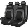 AIMXGBPS 9 Pezzi Auto Set Coprisedili Pelle per Renault Kadjar 2014-2020, Traspirante Antiscivolo Impermeabile Protezione Sedile, Compatibile con Airbag,B