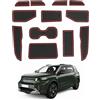 CDEFG Compatibile con Citroen C3 Aircross 2025 2026 Facelift CC24 tappetini in gomma antiscivolo per console centrale per auto, tappetino C3 Aircross accessori (rosso)