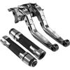 DJRITRPDN Leve Frizione Freni Moto Per KYMCO Downtown 125 200 300 DOWNTOWN 350 TUTTO L'ANNO Moto Regolabile CNC In Alluminio Freno Leve Di Frizione Maniglia Pieghevole