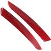 MUEOSI Riflettore paraurti posteriore, 1 paio di riflettori for luci di posizione riflettenti for paraurti posteriore, for BMW, GT Serie 5 F07 LCI Gran Turismo, rosso Catarifrangente di avvertimento p