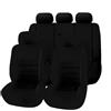 WITH001 Auto Coprisedili per Jeep Compass II 2017 2018 2019 2020 2021 2022 2023, Fodere Anteriori E Posteriori Tessuto in poliestere Traspirante Antiscivolo Coprisedili Accessori,A Black