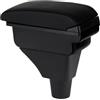 ZENVI Compatible with OPEL Meriva Braccioli 2003-2017 | linea nera,Braccioli,Console Centrale Organizer Immagazzinaggio Scatola,Doppio Spazio,Piastra appoggio gomito estesa