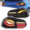 VLAND Motor VLAND fanali posteriori OLED per Golf 6 Golf MK6 TSI GTD TDI R 2008-2013 [Non adatto per GTI], Con luci diurne dinamiche e indicatori di direzione, 1 set (Nero)