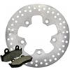 Generico 69 KIT DISCO FRENO E PASTIGLIE FRENO POSTERIORI SUZUKI BURGMAN 400 K7 K8 K9 L0 2007 2008 2009 2010