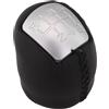 Gettimore Pomello del cambio a 6 marce + R, per Iveco Daily Iv V Vi 2006-2017, in pelle sintetica e ABS, colore: nero con cuciture nere