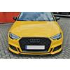 Protuning Spoiler/gonna/bavaglio anteriore nero lucido per A3, 8V, S-Line + S3, Berlina 2016-2020