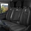 LUCARO Coprisedili Auto per Volkswagen Crafter 2, Man TGE, 1+2 Grigio - Copri Sedile Auto 3 Posti con Ecopelle Resistente Compatibile con Airbag - Coprisedile Facile da Montare - Comfort e Stile