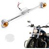 APEBAZY Faretti Moto Supplementari Fendinebbia Led Frecce Moto LED Para VLX400 VT 750 1100 VTX 1 (chrome)