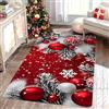 Generisch Tappeto di Natale antiscivolo, per soggiorno, cucina, camera da letto, bagno, decorazione natalizia (4,200 x 300 cm)