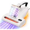 uwant M600 Battimaterasso Antiacaro A Ultrasuoni, Aspirapolvere per Tappeti Potente 15000 Pa, Battitappeto Con Luce UV-C, Display LED, Aria Calda 65°C, Rimozione e Sterilizzazione Acari