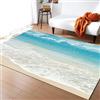 Buohwiwe Tappeto 3D Mare Tappeti Camera da Letto - Antiscivolo Lavabile Flanella Tappeto Mare - Tappeto Soggiorno Moderno Decorazioni Tappeto Camera 80x120 cm n2716