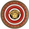 Versace - Medusa Rosso Piatto Piano 17cm Porcellana