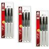 kasaviva Coltelli da Tavola, Set di 6pz per Tavola, Lama in Acciaio Inox Bonomi, Manico Indeformabile (BIANCO, 3 cf)
