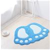 YOUCAI Tappetino Antiscivolo Per Vasca Da Bagno, Doccia, Cute Tappeti Arte Tappeti Tappeto Big Feet Assorbente Zerbino Tappetini Soggiorno Divano Cuscino Piede Pad Tappeto,Blu2,40x60
