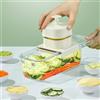 SMART-J Affettatrice per Verdure Mandolina Slice Master - Tritaverdure e Affettatrice Multifunzione per Carote, Cetrioli, Patate -Protezione per le Mani e Design Ergonomico - Taglia, Affetta,Trita