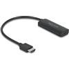 Delock 64212 - Cavo adattatore video 0,18 m HDMI tipo A (Standard) USB Type-C + Micro-USB, colore: Nero