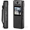 BJdfgE Action camera A22 con stabilizzazione dell'immagine, 1080P HD, infrarossi, registrazione in loop, supporta scheda TF da 128 GB(Without TF Card)