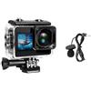 BJdfgE A10 Action Camera 4K Ultra HD 20MP impermeabile con touch screen e zoo 4X(Option6; Cam and Remote)