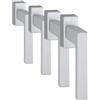 HOPPE 10787880 - Maniglia per finestra Toulon Secustik, VK, 7 x 32-42 mm, argento anodizzato (Confezione da 4)