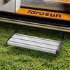 farosun Pedana per camper - Supporto pieghevole in alluminio, 50 x 21 x 17 cm, resistente alle intemperie, portata fino a 200 kg, antiscivolo, facile da montare, per roulotte e camper