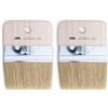 PENNELLIFICIO 2000 | Pennello Spalter per Effetti Decorativi, Pennello Piatto, Effetto Venature Legno, Larghezza 10 cm - Made in Italy (Confezione da 2)