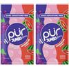 PUR Gum PUR Jumbo Gum | Gomme da Masticare Senza Aspartame | Con Xilitolo | Gusto Naturale Bubblegum, Grape, Watermelon, 20 Pezzi (Confezione da 2)
