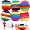 WANWEN Hand-Made Knitted Footbag Set, Set di 6 Sacchi da Giocoleria, Adatto ad Adulti e Principianti, Perfetto per Giochi all'Aperto, Feste, Parchi Giochi e Viaggi
