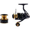 Sawhamale Mulinello da pesca ad alta resistenza con sistema di trascinamento da 10 kg, bobina in lega di alluminio e braccio in metallo, corpo composito PA66 per Big Game Sea Surf Bass Luccio, nero