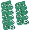 QLECXZI Set di copriferri da golf Copritesta per ferri da golf contro graffi e urti Copritesta per ferri da resistenti agli urti per da da donna e da uomo Putter, Verde, 14x10 cm
