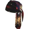 UVBDF Fireworks Print Skull Headwrap Under Helmet Cycling Cap Leggero Quick Dry Adulto Regalo Taglia Unica