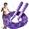 Generic Corda per saltare con perline - Corda per saltare fitness per ragazze, strumento regolabile da 2,4 m, attrezzo professionale per saltare con manici ergonomici, resistente struttura in PVC ABS per