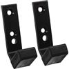 Yunmeryker Supporto per Bilanciere a 2 Pezzi, da Parete, per Riporre Bilancieri, Porta Attrezzi Fitness, di Montaggio Facile, Resistente per Allenamenti, Materiale Papp, 12x4.5 Cm