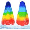 Chingcoo Pinne da nuoto per bambini, pinne corte per bambini, pinne da snorkeling in silicone, pinne corte per allenamento in acqua aperta, snorkeling, immersioni per principianti