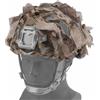 ZJIEYU Copricasco Tattico Camouflage Airsoft, Copertura Leggera Taglio Laser, Rete Traspirante con Cavo Elastico, per Caccia e Attività Outdoor