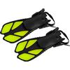 BTOSEP Pinne da snorkeling regolabili in morbido TPR per immersioni e velocità di nuoto efficienti, 2 pinne verdi per immersioni (MD)