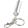 Yhenlovtt Punta per stecca da biliardo, 59 x 15 x 15 mm, in lega di alluminio, con portachiavi, resistente all'usura, per la cura della stecca (argento)