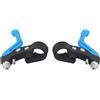 Yhenlovtt Coppia di leve del freno singole per bambini, in plastica, compatibili con biciclette con diametro di 22 cm, manubrio per parti di ricambio (blu)
