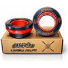 CatGrips Collari Barra Olimpica 50 mm, Ferma Dischi con Chiusura Rapida, Morsetti Antiscivolo per Bilanciere, Clip per Crossfit, Sollevamento Pesi e Palestra (Rosso, Roller Lock)