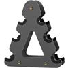Gralara Porta Manubri Supporto Pesi Rastrelliera Manubri Porta Accessori Fitness Struttura Tre Livelli in Acciaio Antiscivolo per Allenamento Domestico Casa