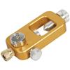 Yhenlovtt Interfaccia adattatore di ricarica per serbatoio subacqueo con tubo flessibile in lega di alluminio 6061 8 mm Balllock e serbatoio per calibro cilindro (MPa/Psi) (GIALLO (PSI DIAL))