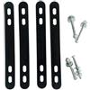Yhenlovtt Adattatore per cestello posteriore per bicicletta elettrica per montaggio su cestello, compatibile con Eb Bike Mountain per bici pieghevole per bici in acciaio (nero)