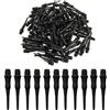 Naisfei 100 punte per freccette in plastica, punte per freccette morbide, colore nero, punte in plastica, robuste in plastica.