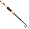 BlesConi Canna telescopica portatile in carbonio, canna da pesca flessibile per trota e spigola, design compatto da viaggio da 1,5 m a 2,4 m