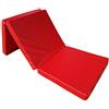 Natalia Spzoo Similpelle Materasso Ginnastica Pieghevole Impermeabile 195 x 65 x 8 cm (195 x 65 cm, Rosso)