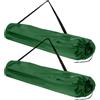 Yhenlovtt 92 borse da campeggio pieghevoli da 25 cm, in poliestere, borsa per il trasporto con borsa modificabile per borsa modificabile con coulisse + tracolla, 2 x (verde)