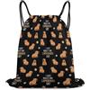 Generic Like Capybara Borsa Palestra Borse Pieghevole Unisex per Vita Quotidiana Escursionismo Shopping Borsa Coulisse 36X42Cm
