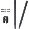 EXQIOUR Biciclette Valvole Asta Estensione Bike Extender Pneumatico Estensione Adattatore Miglioramento Ciclismo Pressione Pneumatico Manutenzione Strumento
