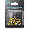Yhenlovtt Acciaio inossidabile per freno per bulloni T25 Mountain Having Bike (confezione da 12) M5 x 9 mm in acciaio Torx compatibile Scre (oro)