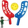 Generico Scoop Ball Game - Set da gioco portatile all'aperto con lancio e cattura, giocattolo educativo interattivo con racchetta e palla, attrezzatura leggera per l'allenamento di coordinazione | Divertente p